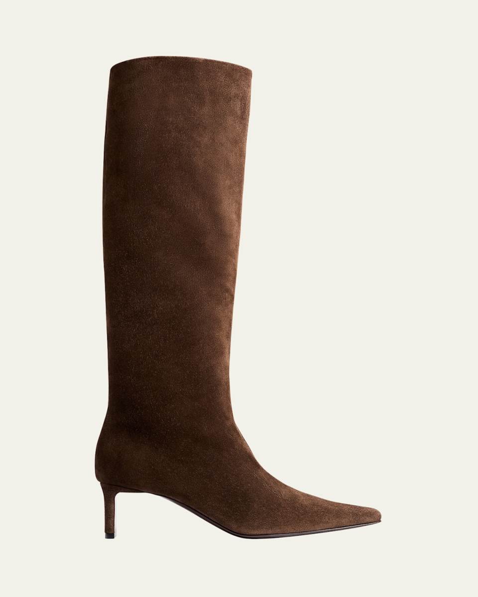 Ona Suede Stiletto Knee Boots